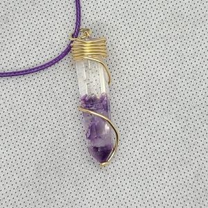 Handcrafted Amethyst Crystal Necklace